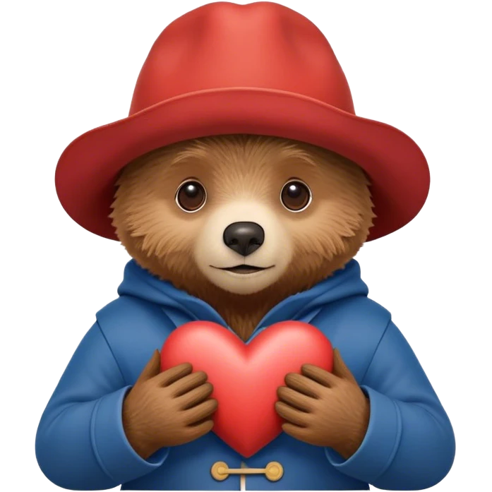 paddington haciendo un corazón  emoji