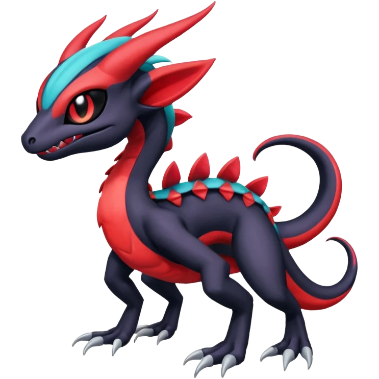 Colorful Exotic Meloetta-Salandit-Darkrai-Venom-Stitch-Fakémon-creature-hybrid emoji