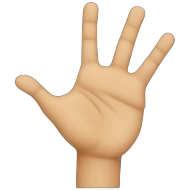 hand pushing something down emoji