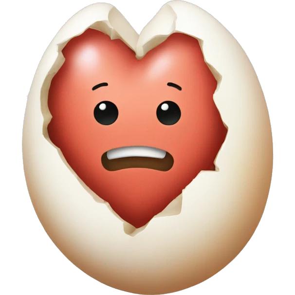 Egg heart emoji