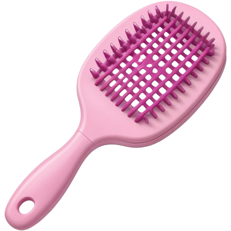 light pink hairbrush apple emoji style variation 2 emoji