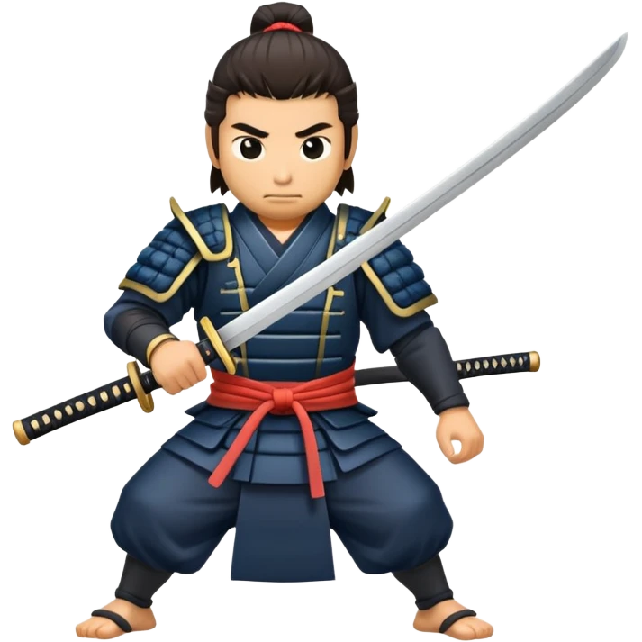 samurai pulling out a katana from sheath emoji