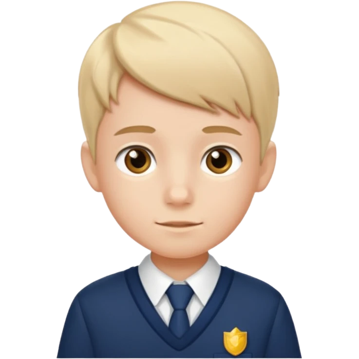 Boy wearing school uniform emoji