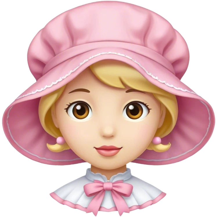 Pink bonnet emoji