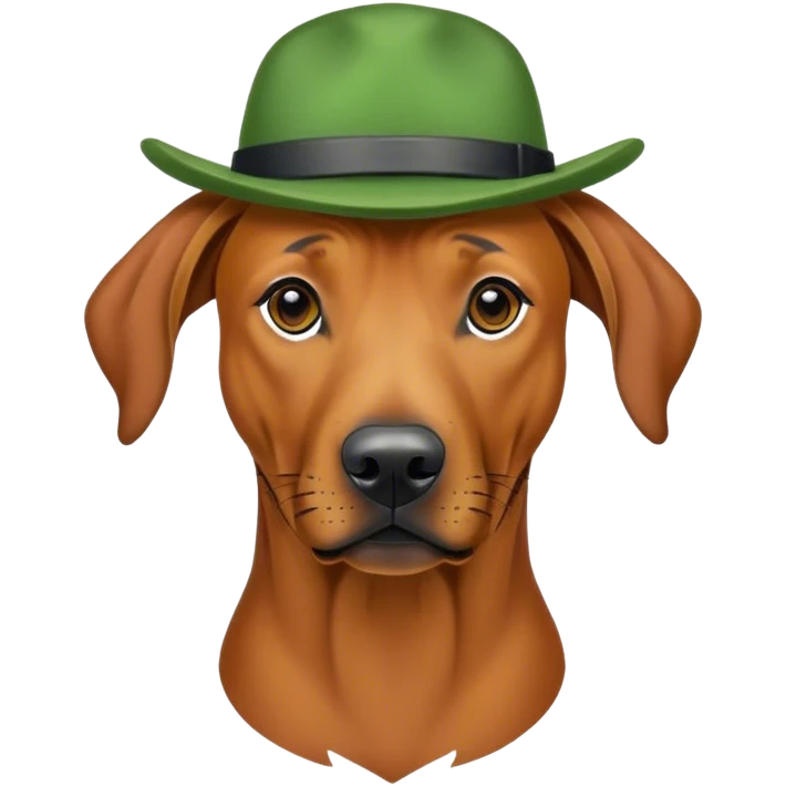 Rhodesian Ridgeback st patrckS day emoji