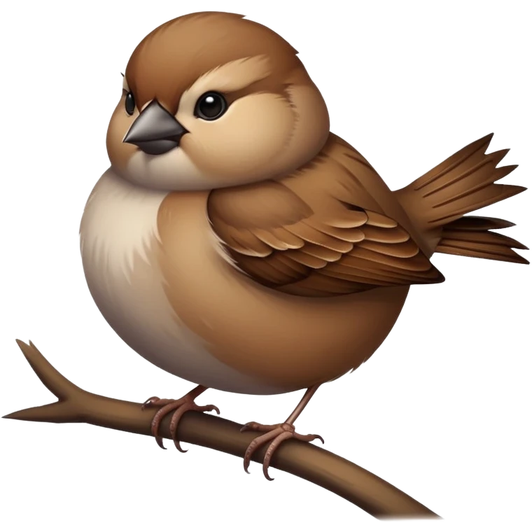 Fat sparrow emoji