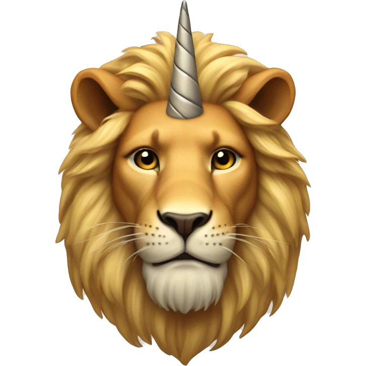 Lion with a unicorn horn emoji