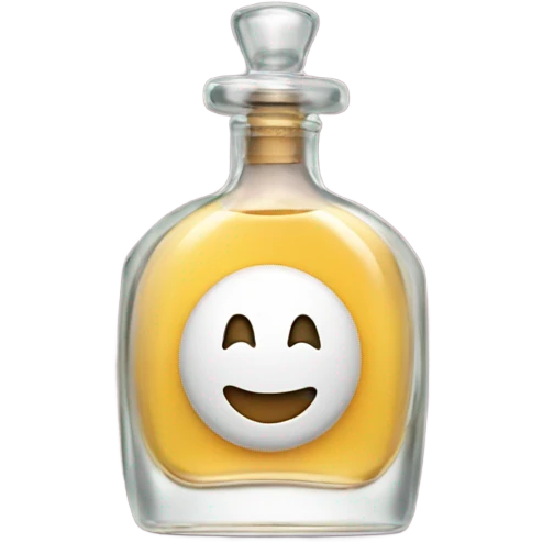 perfume with smiling face emoji