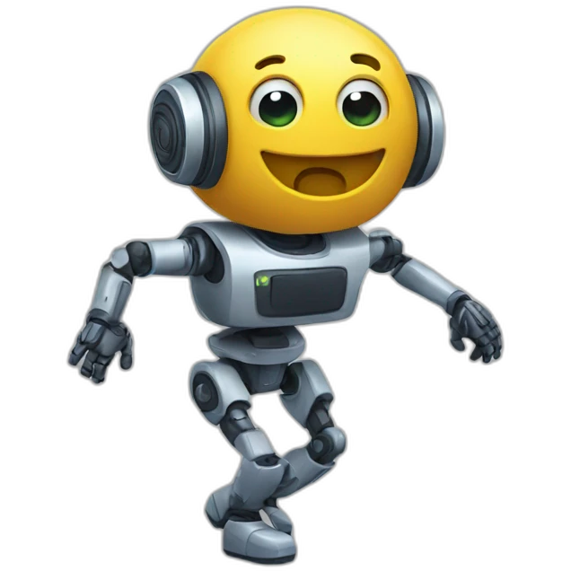 a dancing chatbot emoji