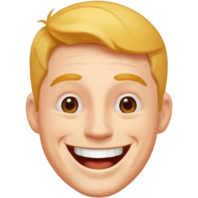 man laughing like he knows everything emoji