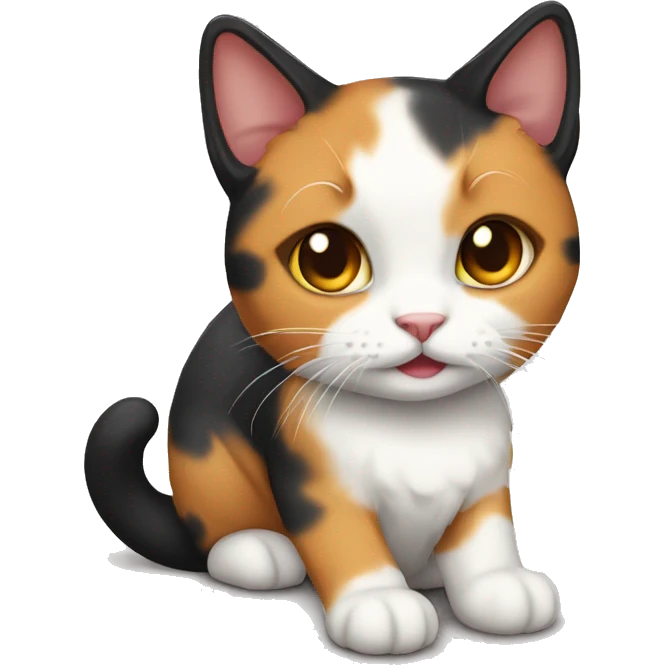 Calico cat cute emoji