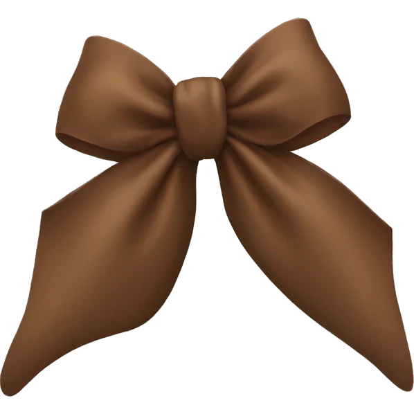 brown bow emoji