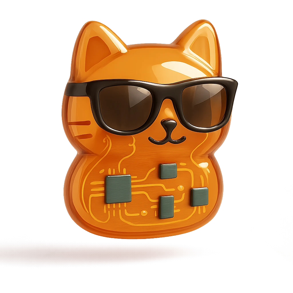 Cat wearing sunglasses emoji