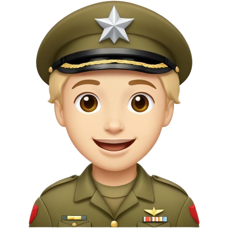 joyful soldier emoji