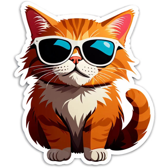 Cat with sunglasses emoji
