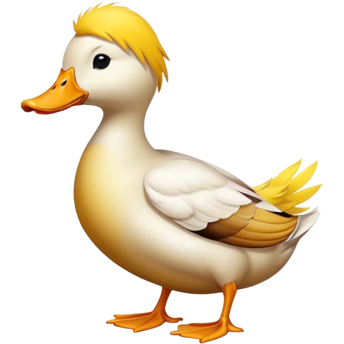 duck enjoying sun emoji