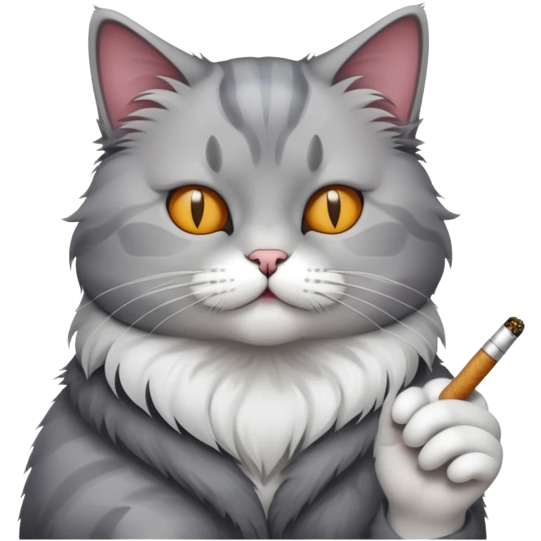 Cat smoking  emoji