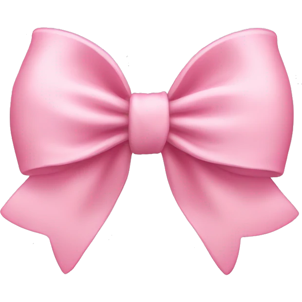 light pink bow emoji