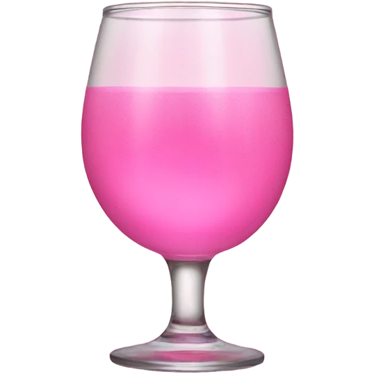 Pink drinking game emoji