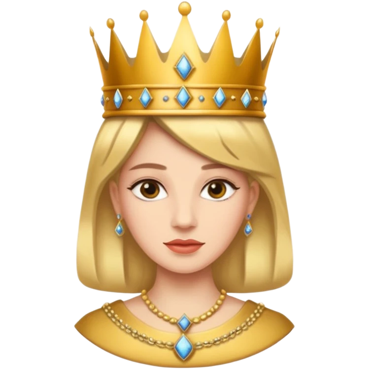Queen with the number 67 all around her emoji