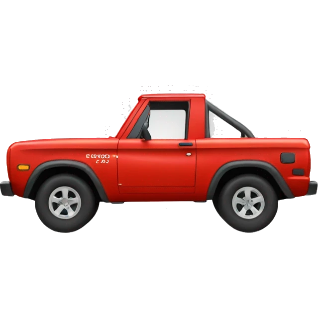 Red Bronco emoji
