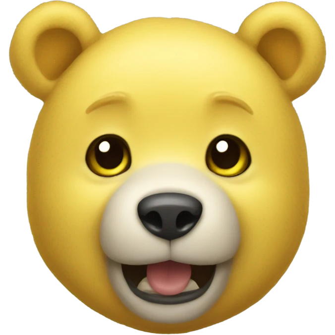 little yellow bear emoji