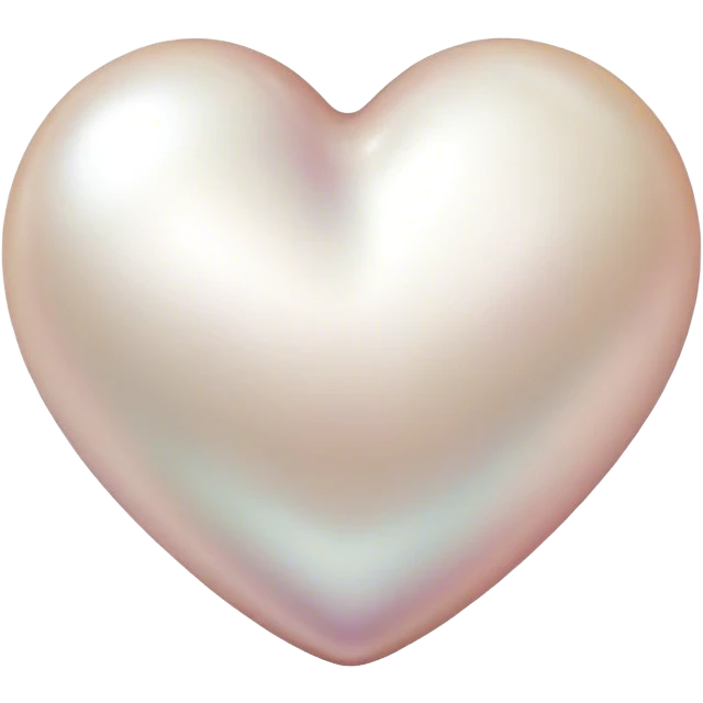Pearl heart emoji