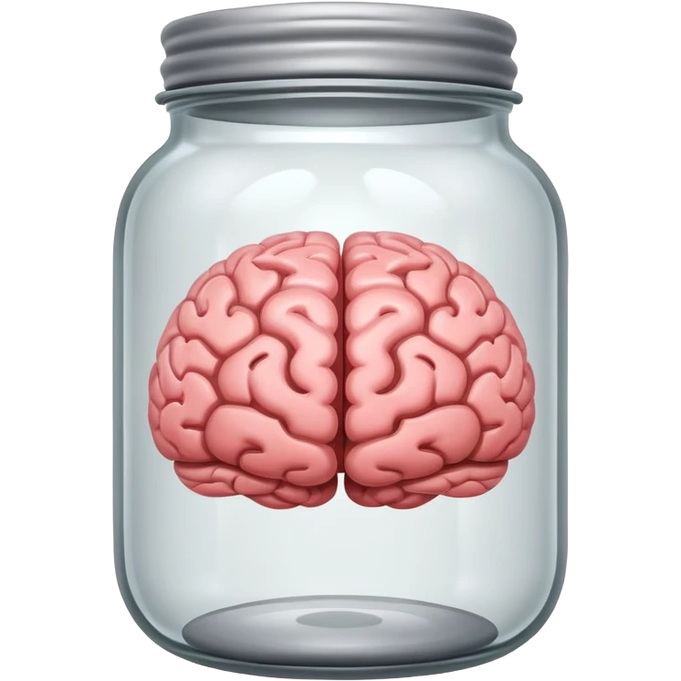 Brain in jar emoji