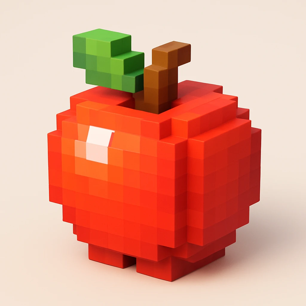 an apple emoji