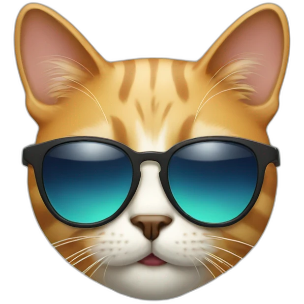 Cat with sunglasses emoji