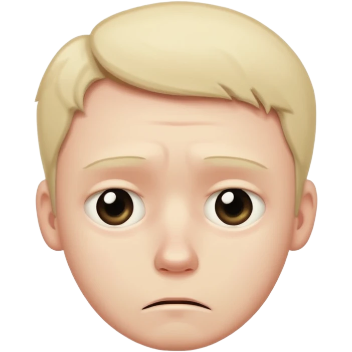 Sad man with puppy eyes emoji