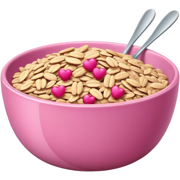 pink  oats bowl emoji