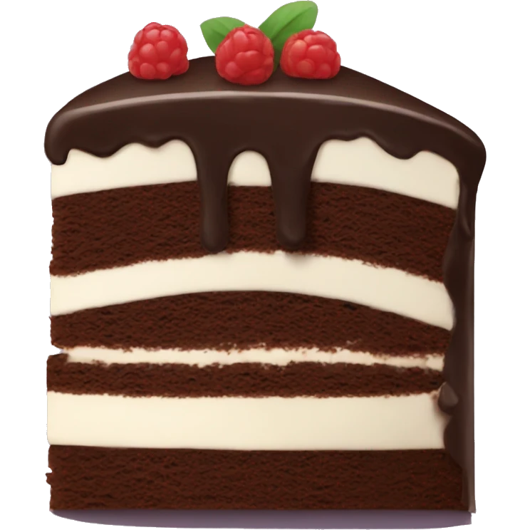 Chocolate cake emoji