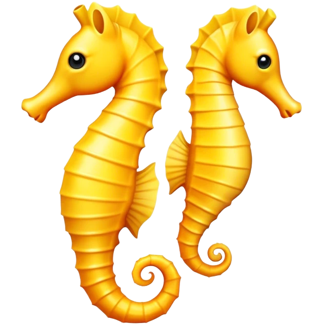 Yellow seahorse emoji