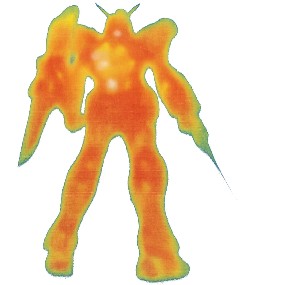 Gundam RX-0 Unicorn in full height, back view emoji