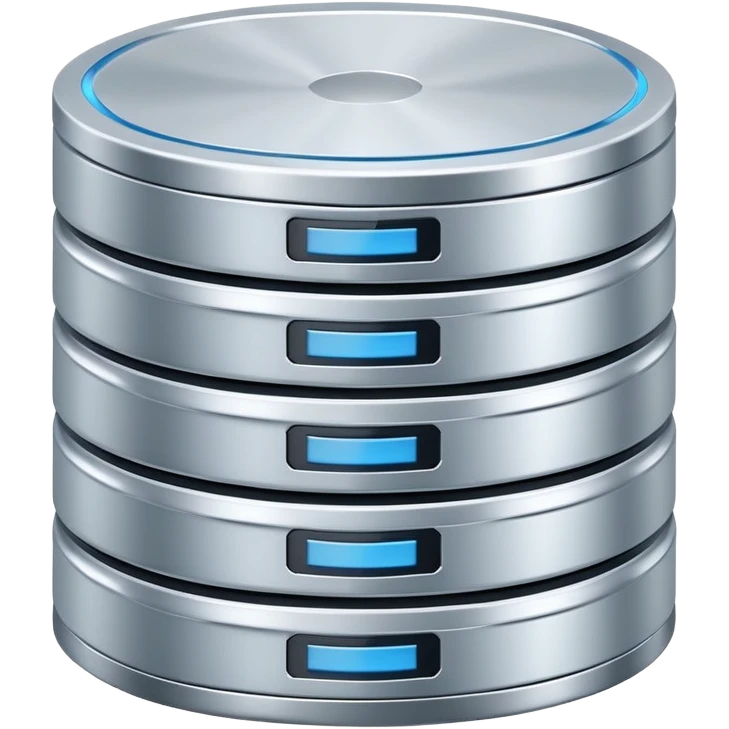 database server with stacked disks emoji