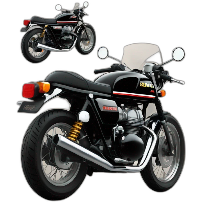 honda cb250n black body cafe racer emoji