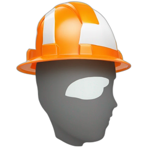 construction helment with cone logo emoji