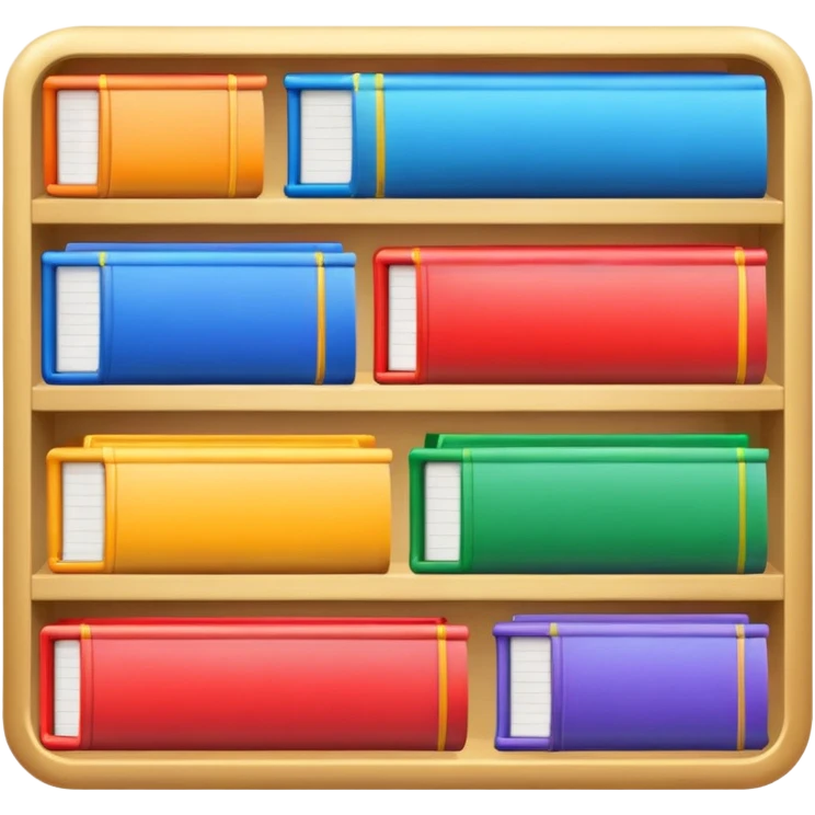 colorful books emoji