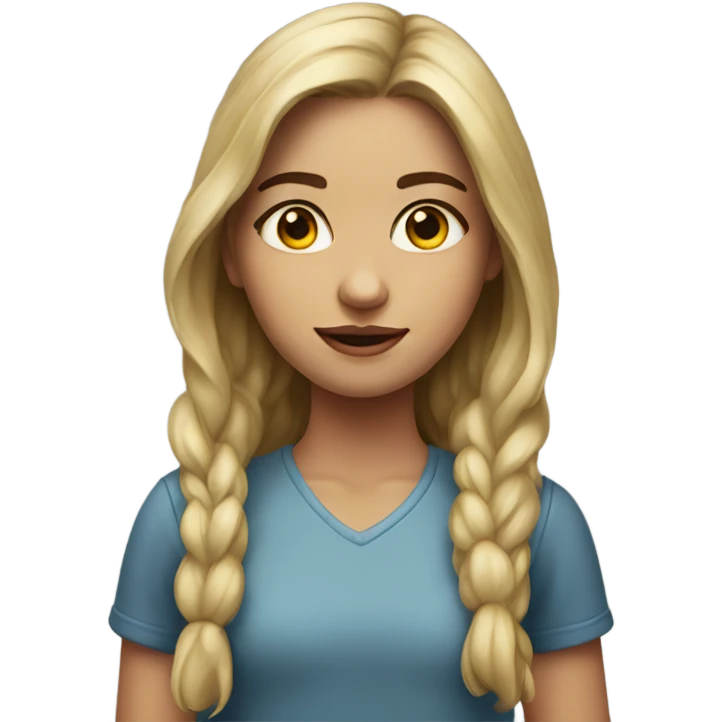 realistic portrait of girl emoji