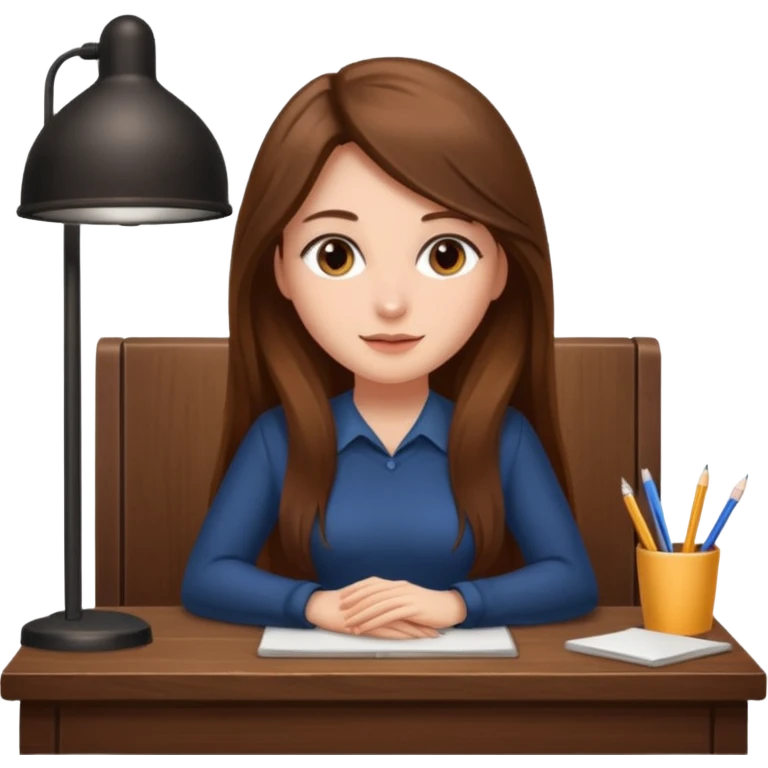 woman sitting at a desk emoji