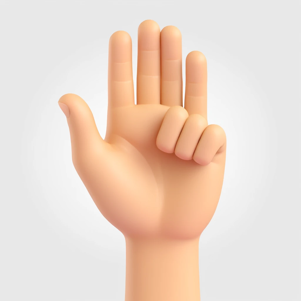 hand making a kungfu salute gesture, fingers together, one hand in a fist and the other palm open, emoji style emoji