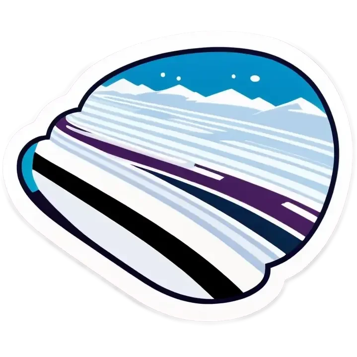 Kreis Racetrack with snow in winter emoji