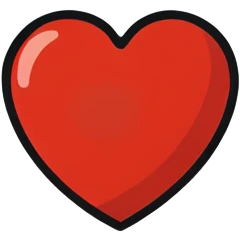 Dunkel Rotes Herz  emoji