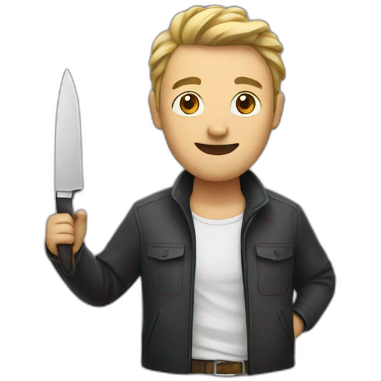 Man with knife emoji