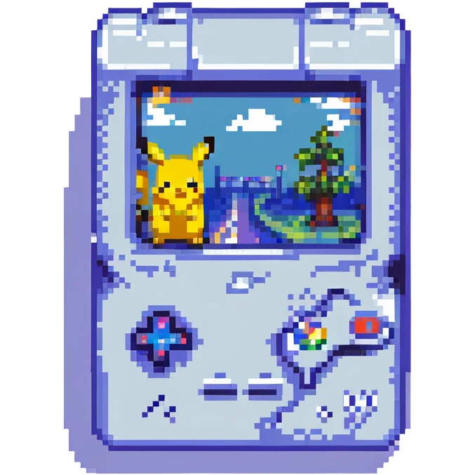 pikachu, retro video game look emoji