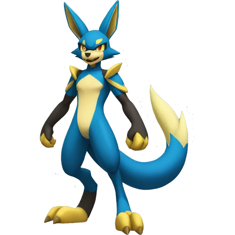 Lucario-Zeraora full body emoji