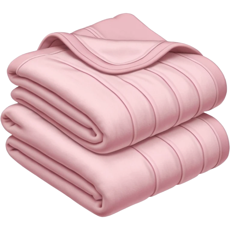Light pink folded blanket emoji