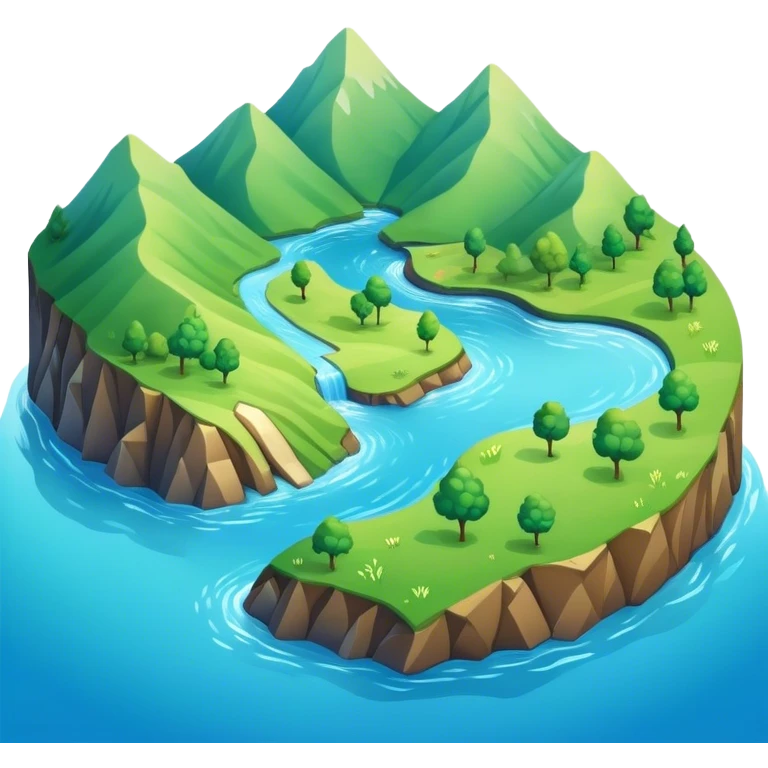 isometric terrain land emoji