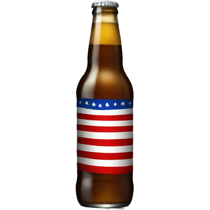 USA flag with beer emoji